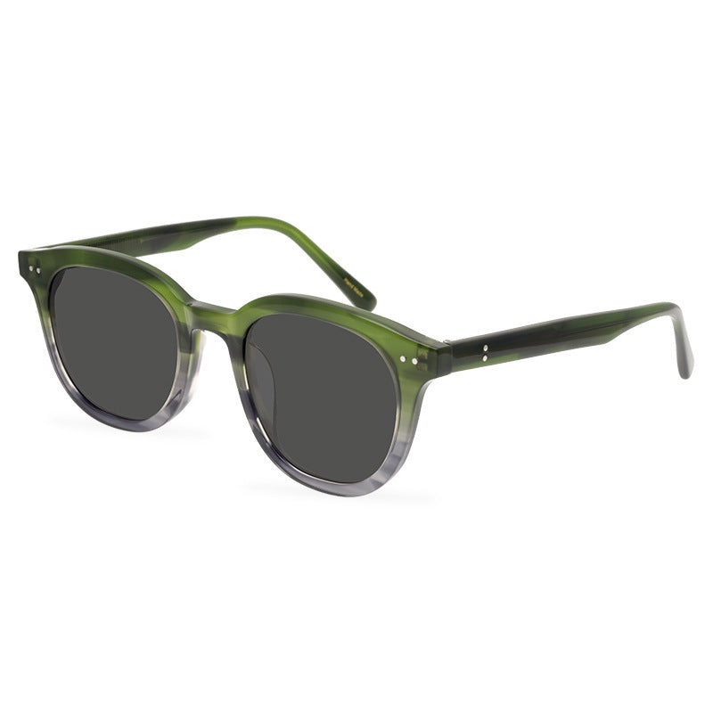 New Trendy Jennie Same Style Small Face Lang Orange Vintage Sunglasses Men'S Mesh Red And Black Sunglasses For Women - eyeshions