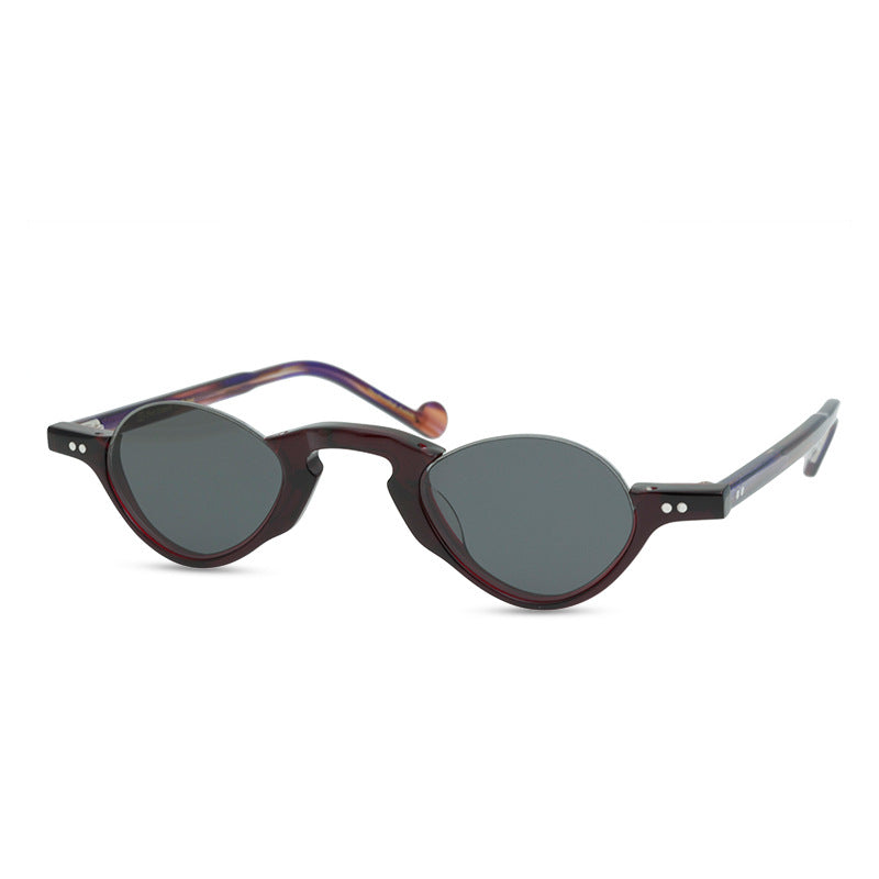 Foreign Trade Super Small Size Sunglasses Funny Sunglasses Personalized Sunglasses Semi-Rimless Sunglasses Fashion Cool Glasses - eyeshions