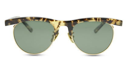 American Fashion Brand New York Designer Model Flat Eyebrow Plate With Metal Optical Frame Old Half Frame Eyebrow Frame - eyeshions