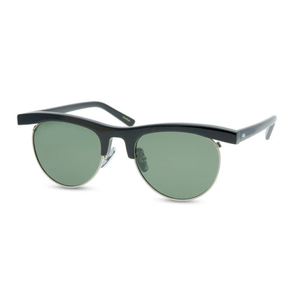 American Fashion Brand New York Designer Model Flat Eyebrow Plate With Metal Optical Frame Old Half Frame Eyebrow Frame - eyeshions