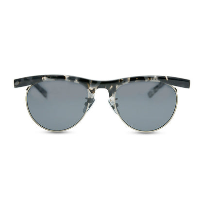 American Fashion Brand New York Designer Model Flat Eyebrow Plate With Metal Optical Frame Old Half Frame Eyebrow Frame - eyeshions