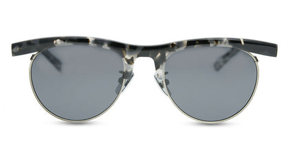 American Fashion Brand New York Designer Model Flat Eyebrow Plate With Metal Optical Frame Old Half Frame Eyebrow Frame - eyeshions