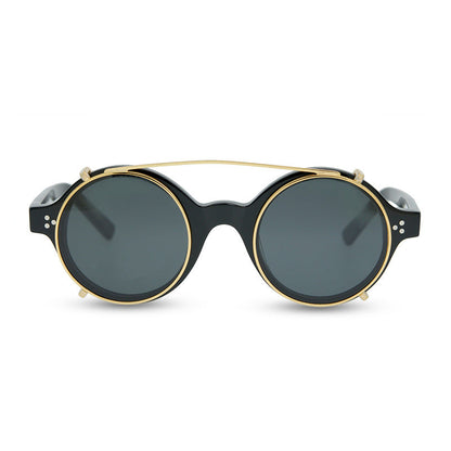 Exclusive For Cross-Border New Sunglasses Men'S Retro Round Sunglasses Women'S Outdoor Leisure Glasses Polarized Sunglasses - eyeshions