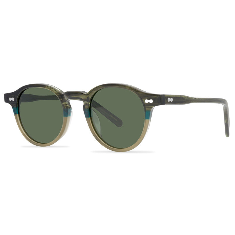 European And American Retro MILTZEN Myopic Sunglasses Classic Fashion Trend Shawn Yue Same Men'S And Women'S Round Frame Sunglasses - eyeshions