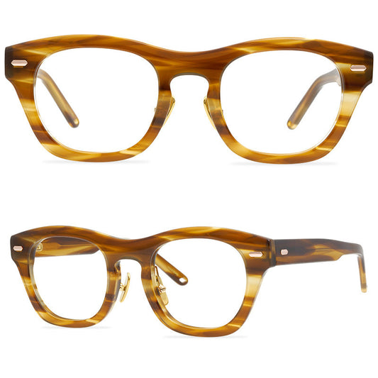 Fashionable Retro Personalized Design, Large Frame Glasses, Plate Frames, Suitable For Men And Women, Versatile Eyewear Items - eyeshions