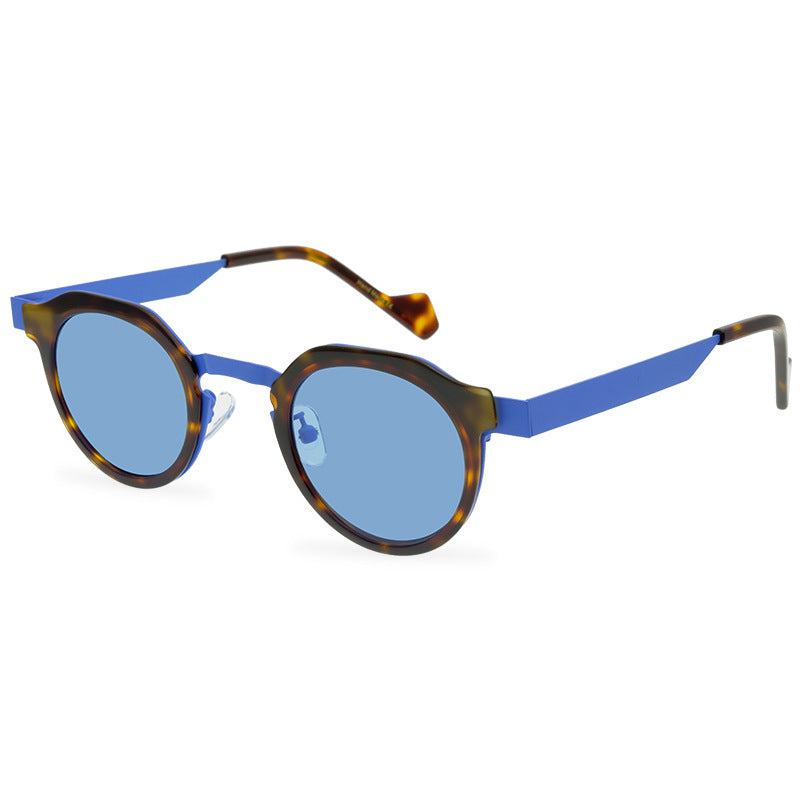 Special Multicolor Oval Sunglasses Striped Glasses Neutral Sunglasses Hip Hop Niche Street Style Sun Glasses - eyeshions