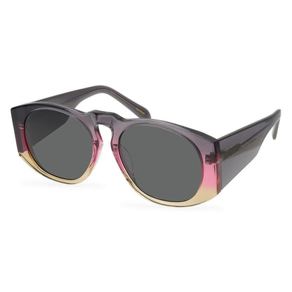 European And American Green Large Frame Sunglasses Women'S Plate Polarized High Quality Thick Frame Sunglasses Men'S Personality Fashion Wear - eyeshions