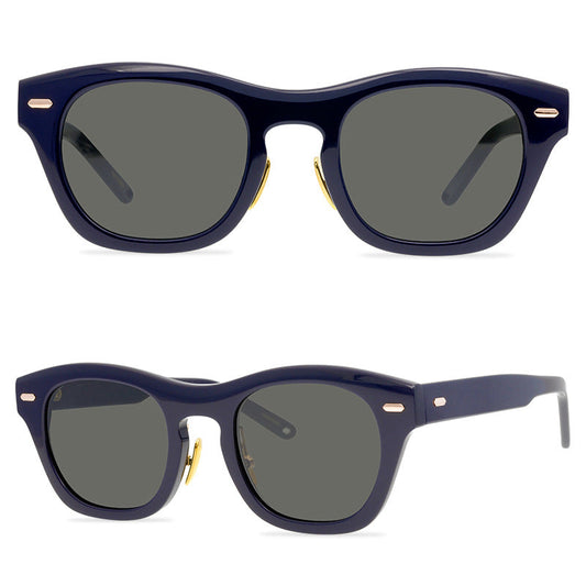 Fashion Personality Retro Large Frame Glasses Japanese Design Sunglasses Nylon Lens Suitable For Men And Women - eyeshions