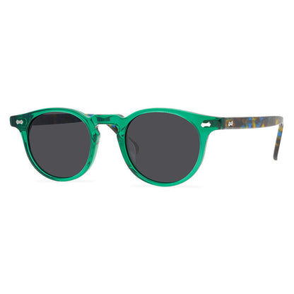 Fashion New Rivets Sunglasses Retro Stylish Polarized UV400 Sunglasses Internet Influencer Street Snap Round Frame Sun Glasses - eyeshions
