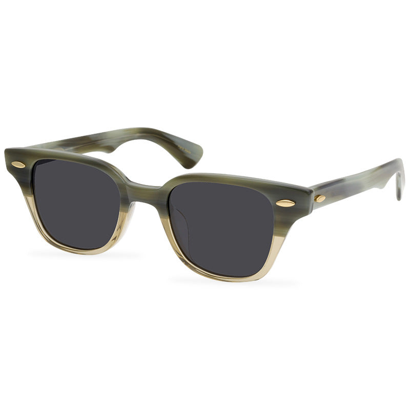 2022 Spring New Unique Black And White Plaid Red And White Plaid Texture Acetate Frame Sunglasses New Designer Polarized Sunglasses - eyeshions