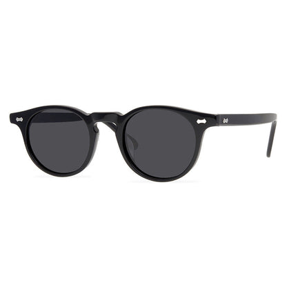 Fashion New Rivets Sunglasses Retro Stylish Polarized UV400 Sunglasses Internet Influencer Street Snap Round Frame Sun Glasses - eyeshions