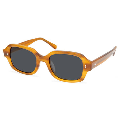 Personalized Square Polarized Full-Frame Material Sun Glasses Fashion Retro Sunglasses For Men And Women - eyeshions