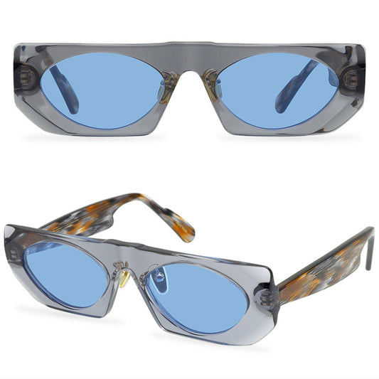 Fashion Avant-Garde Sun Glasses Women'S All-Match Glasses Glasses Ins Senior Hong Kong Style Retro Men'S Sunglasses Trendy Glasses Glasses - eyeshions