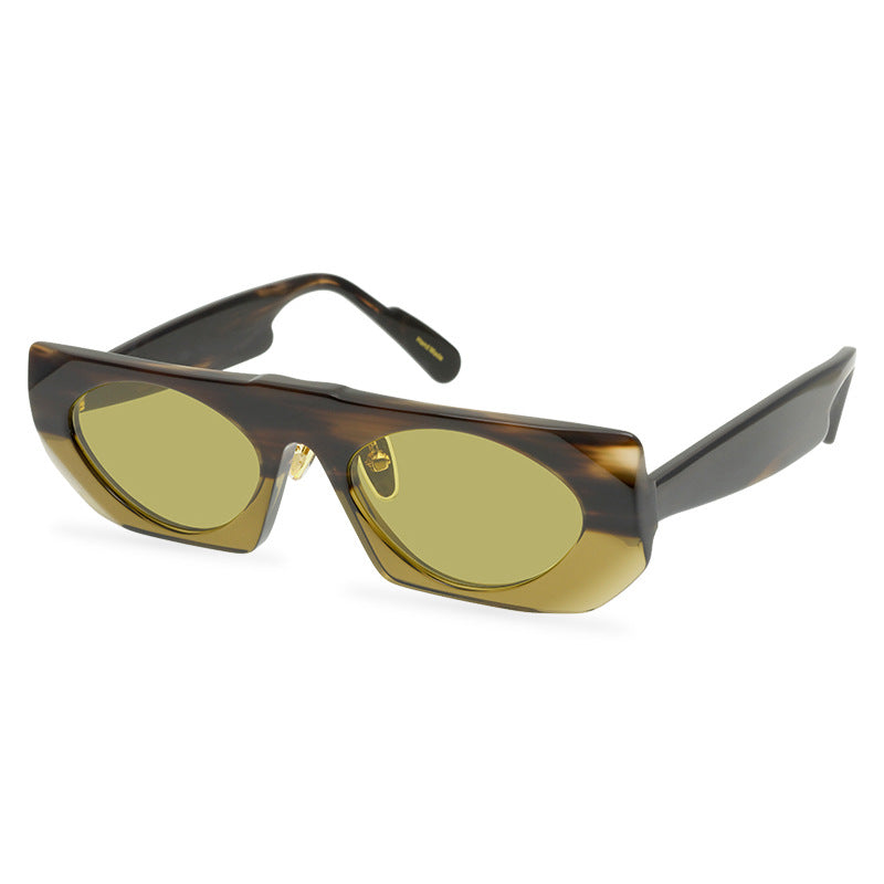 Fashion Avant-Garde Sun Glasses Women'S All-Match Glasses Glasses Ins Senior Hong Kong Style Retro Men'S Sunglasses Trendy Glasses Glasses - eyeshions