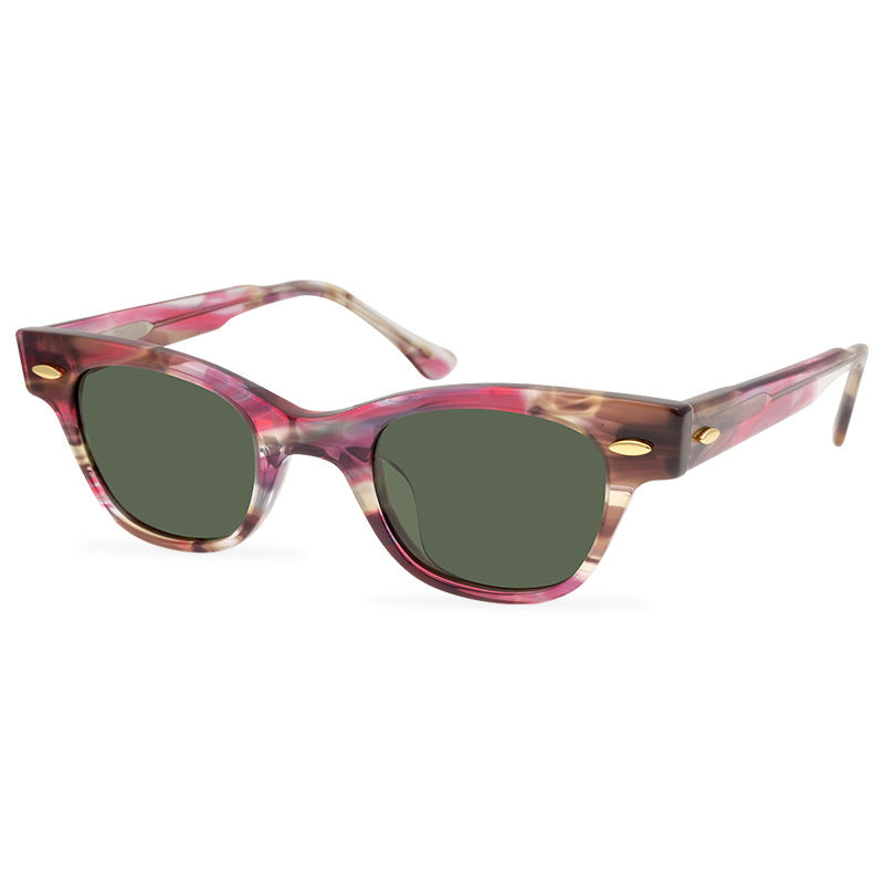 Personality Novel Unique Plate Black And White Plaid Red And White Plaid Texture Sunglasses Designer Polarized Sunglasses New - eyeshions
