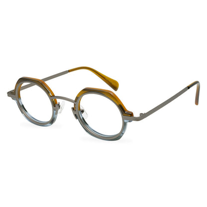 A Niche Retro Glasses Frame, Artistic, Neutral, And Versatile, With A Full Frame Optical Frame That Can Be Paired With Myopia Lenses - eyeshions