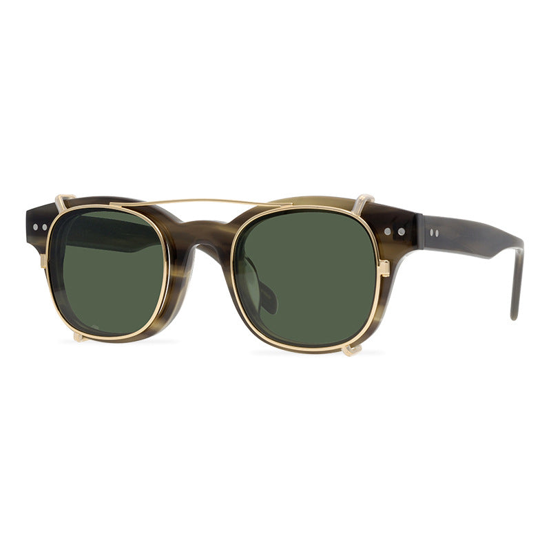 CELLULOSE ACETATE Sunglasses CLIPON Plate Washer Sunglasses Sunglasses ADSR - eyeshions