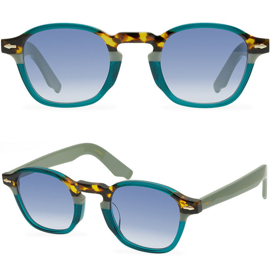 Fashion Classic Plate Box Sun Glasses All-Match Casual Style Neutral Sunglasses Travel Sun-Proof Sunglasses - eyeshions