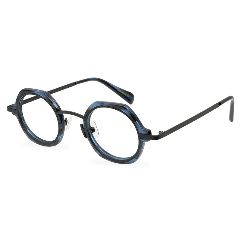 A Niche Retro Glasses Frame, Artistic, Neutral, And Versatile, With A Full Frame Optical Frame That Can Be Paired With Myopia Lenses - eyeshions
