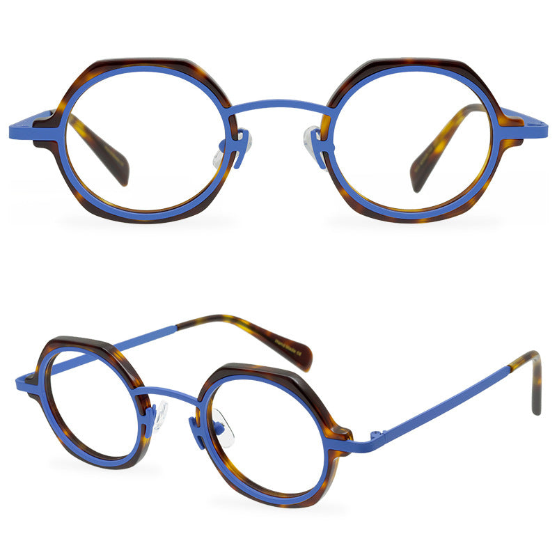 A Niche Retro Glasses Frame, Artistic, Neutral, And Versatile, With A Full Frame Optical Frame That Can Be Paired With Myopia Lenses - eyeshions