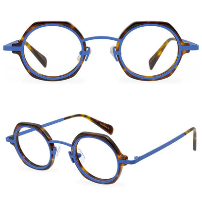 A Niche Retro Glasses Frame, Artistic, Neutral, And Versatile, With A Full Frame Optical Frame That Can Be Paired With Myopia Lenses - eyeshions