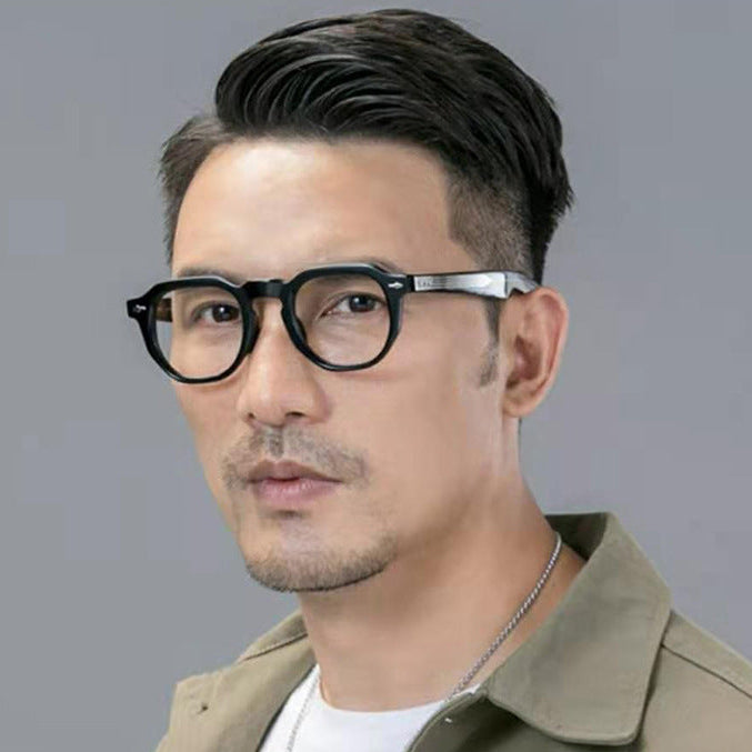 JACQUES MARIE MAGE Myopia Glasses Frame Traditional Rivet Process Lens Frame Contrast Color Design Optical Mirror - eyeshions
