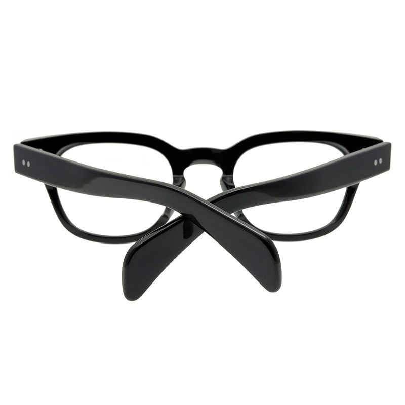Small Retro Plate Full Frame Box Glasses Personalized Neutral Trend Versatile Optical Frame - eyeshions