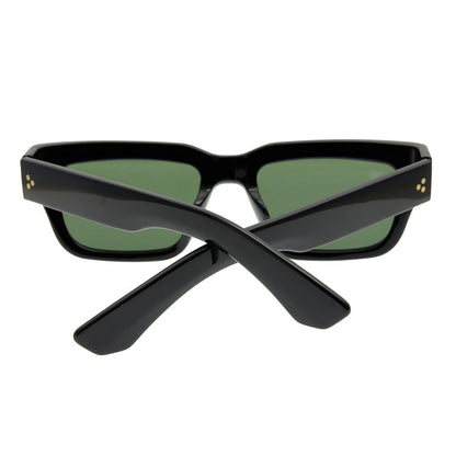 Retro Square Sun Glasses Thick Plate Unisex Glasses Full Rim Frame Sunglasses Trendy All-Match - eyeshions