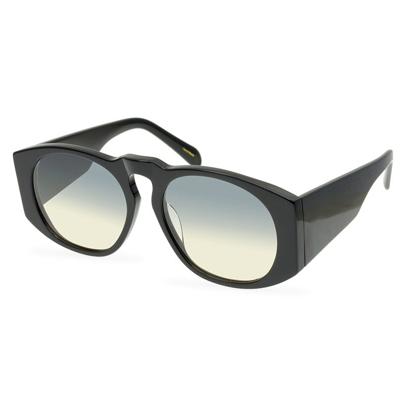 European And American Green Large Frame Sunglasses Women'S Plate Polarized High Quality Thick Frame Sunglasses Men'S Personality Fashion Wear - eyeshions
