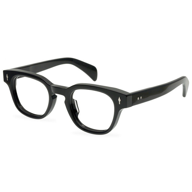 Small Retro Plate Full Frame Box Glasses Personalized Neutral Trend Versatile Optical Frame - eyeshions