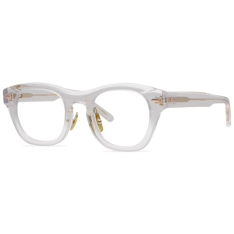Fashionable Retro Personalized Design, Large Frame Glasses, Plate Frames, Suitable For Men And Women, Versatile Eyewear Items - eyeshions