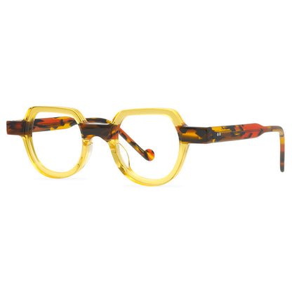 Handmade Brand Eyeglass Frame In Shenzhen, Double Color Panel Frame, Fashionable Peach Heart Design, Transparent Candy Color - eyeshions