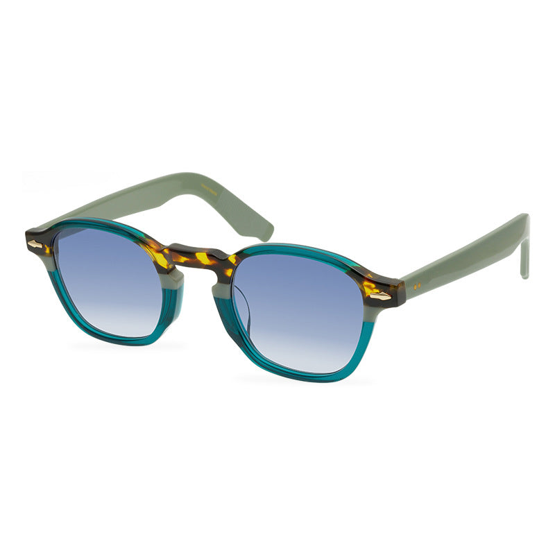 Fashion Classic Plate Box Sun Glasses All-Match Casual Style Neutral Sunglasses Travel Sun-Proof Sunglasses - eyeshions
