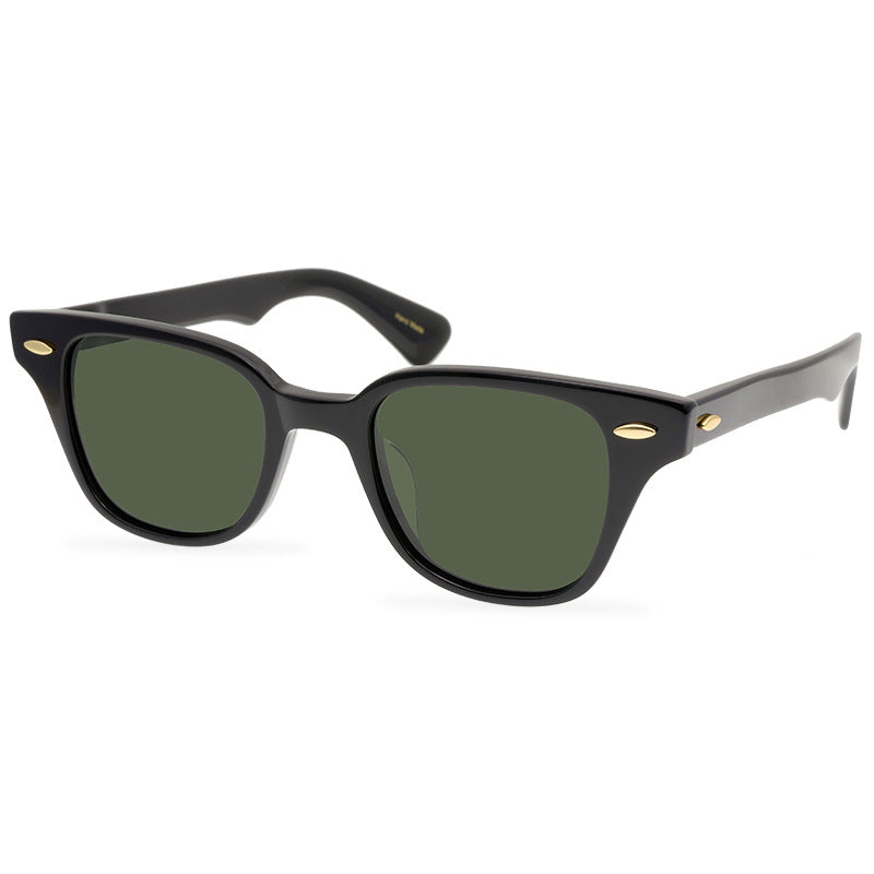 2022 Spring New Unique Black And White Plaid Red And White Plaid Texture Acetate Frame Sunglasses New Designer Polarized Sunglasses - eyeshions