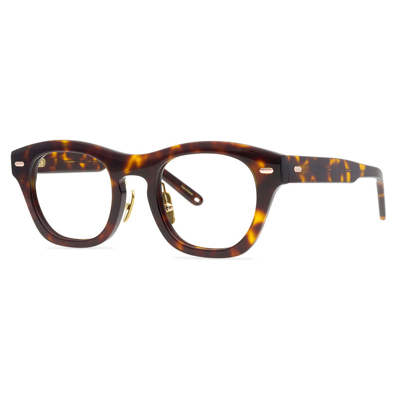 Fashionable Retro Personalized Design, Large Frame Glasses, Plate Frames, Suitable For Men And Women, Versatile Eyewear Items - eyeshions