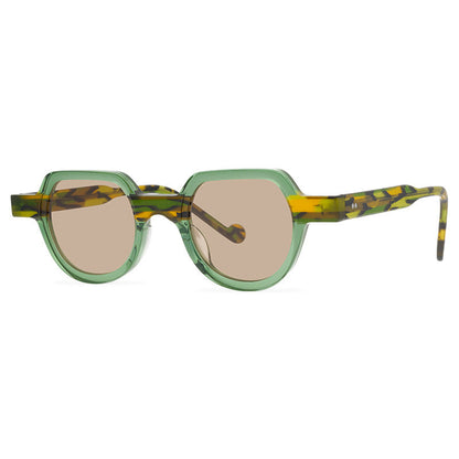 Hipster Mogul Street Shot Sunglasses Traditional Hand-Stitching Craft Plate Design Niche Retro Artistic Sunglasses - eyeshions