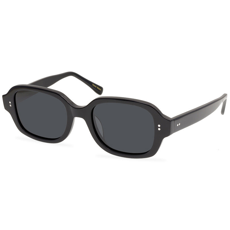 Personalized Square Polarized Full-Frame Material Sun Glasses Fashion Retro Sunglasses For Men And Women - eyeshions