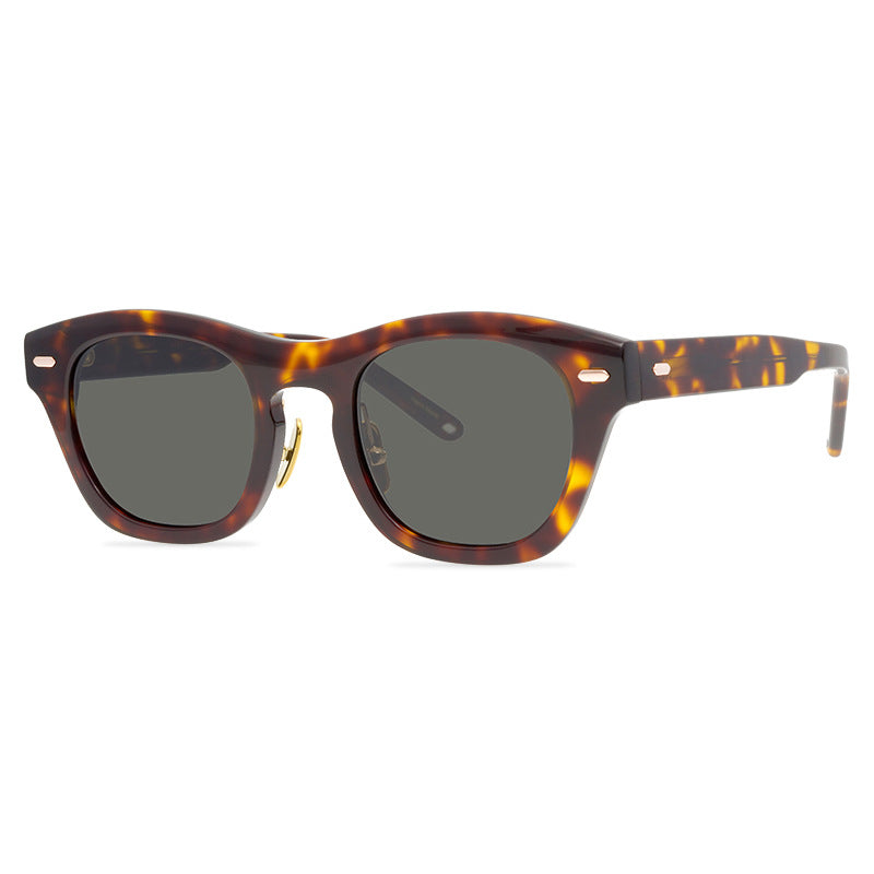 Fashion Personality Retro Large Frame Glasses Japanese Design Sunglasses Nylon Lens Suitable For Men And Women - eyeshions