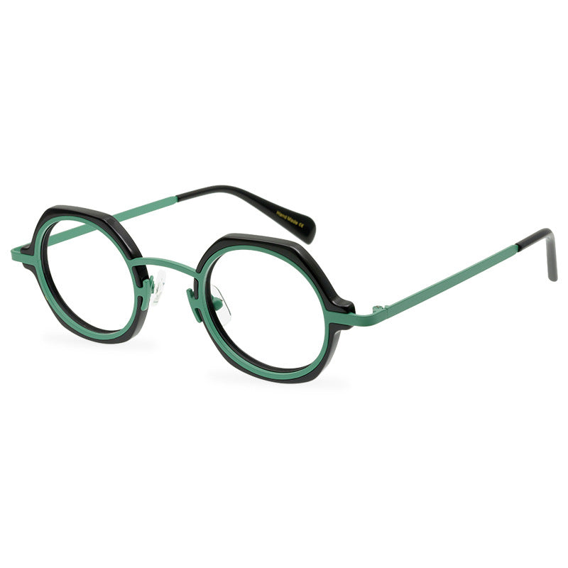 A Niche Retro Glasses Frame, Artistic, Neutral, And Versatile, With A Full Frame Optical Frame That Can Be Paired With Myopia Lenses - eyeshions