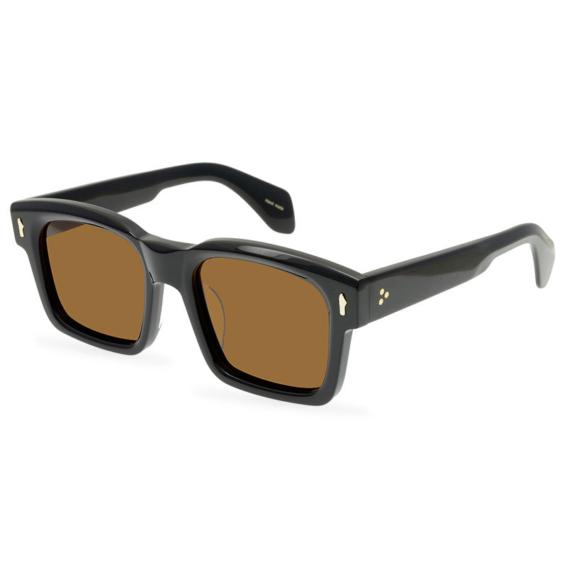 Fashion Brand Sunglasses Men'S Thick Frame Heavy Sense Sunglasses JACQUES MARIE MAGE Sunglasses - eyeshions