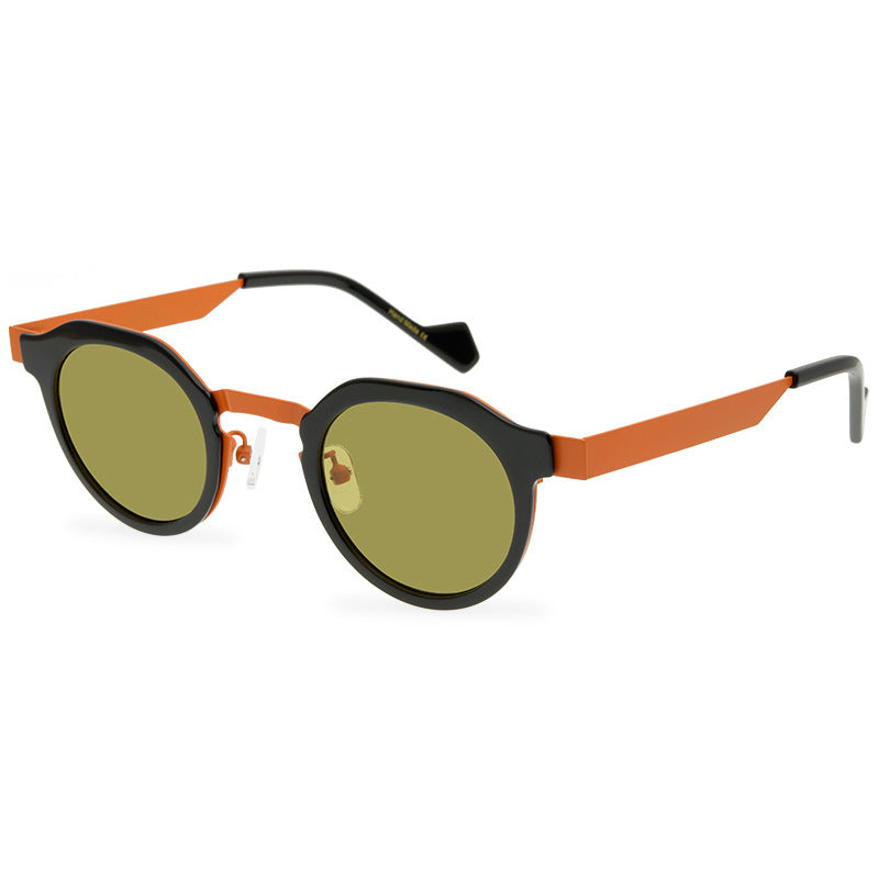 Special Multicolor Oval Sunglasses Striped Glasses Neutral Sunglasses Hip Hop Niche Street Style Sun Glasses - eyeshions