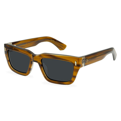 Retro Square Sun Glasses Thick Plate Unisex Glasses Full Rim Frame Sunglasses Trendy All-Match - eyeshions