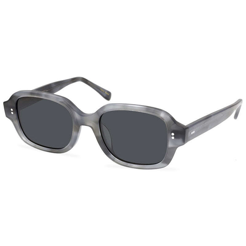 Personalized Square Polarized Full-Frame Material Sun Glasses Fashion Retro Sunglasses For Men And Women - eyeshions