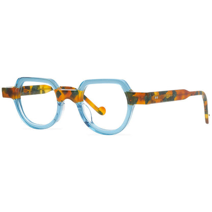 Handmade Brand Eyeglass Frame In Shenzhen, Double Color Panel Frame, Fashionable Peach Heart Design, Transparent Candy Color - eyeshions