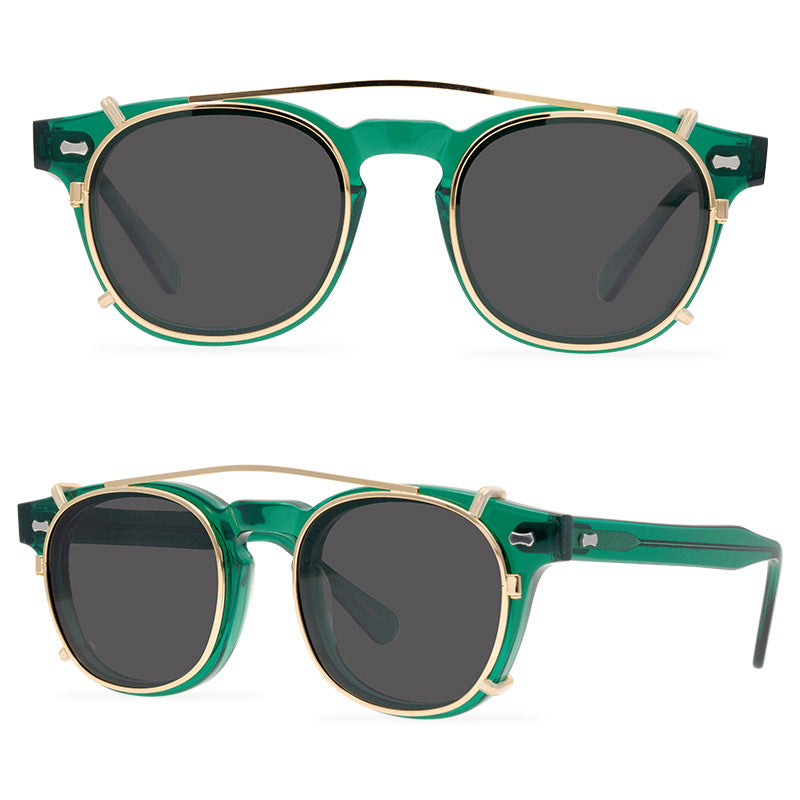 Export Southeast Asia Japan Korean Multi-Functional Dual-Use Glasses Frame Neutral Polarized Clip Sunglasses Sunglasses Sunglasses - eyeshions