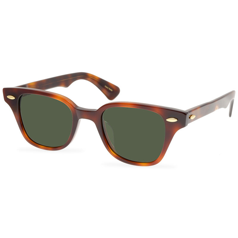 2022 Spring New Unique Black And White Plaid Red And White Plaid Texture Acetate Frame Sunglasses New Designer Polarized Sunglasses - eyeshions