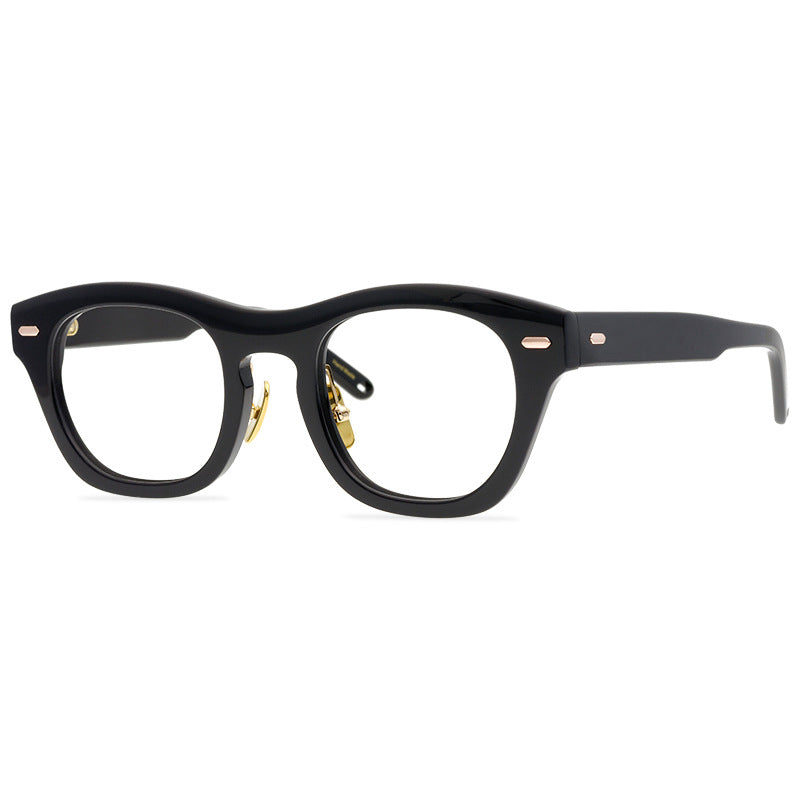 Fashionable Retro Personalized Design, Large Frame Glasses, Plate Frames, Suitable For Men And Women, Versatile Eyewear Items - eyeshions