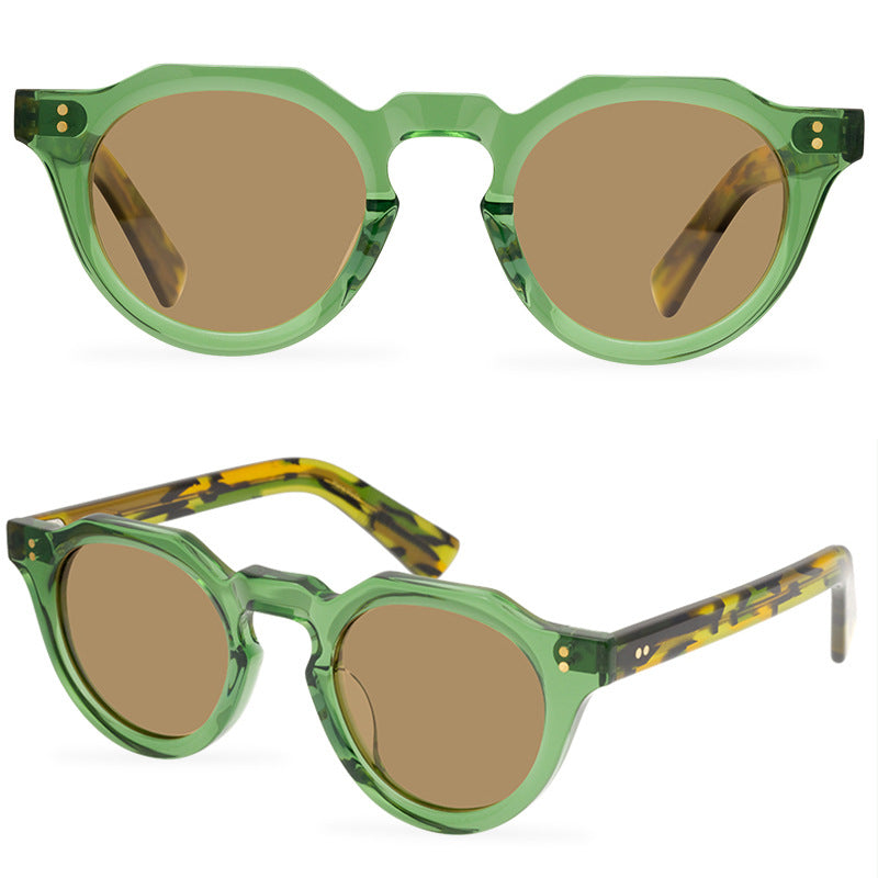 Women'S Sunglasses Polygon Niche Designer Polarized Sunglasses Candy Color Trendy Men'S Glasses - eyeshions