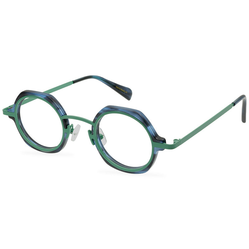 A Niche Retro Glasses Frame, Artistic, Neutral, And Versatile, With A Full Frame Optical Frame That Can Be Paired With Myopia Lenses - eyeshions