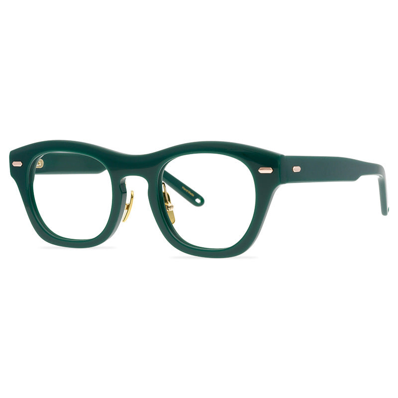 Fashionable Retro Personalized Design, Large Frame Glasses, Plate Frames, Suitable For Men And Women, Versatile Eyewear Items - eyeshions
